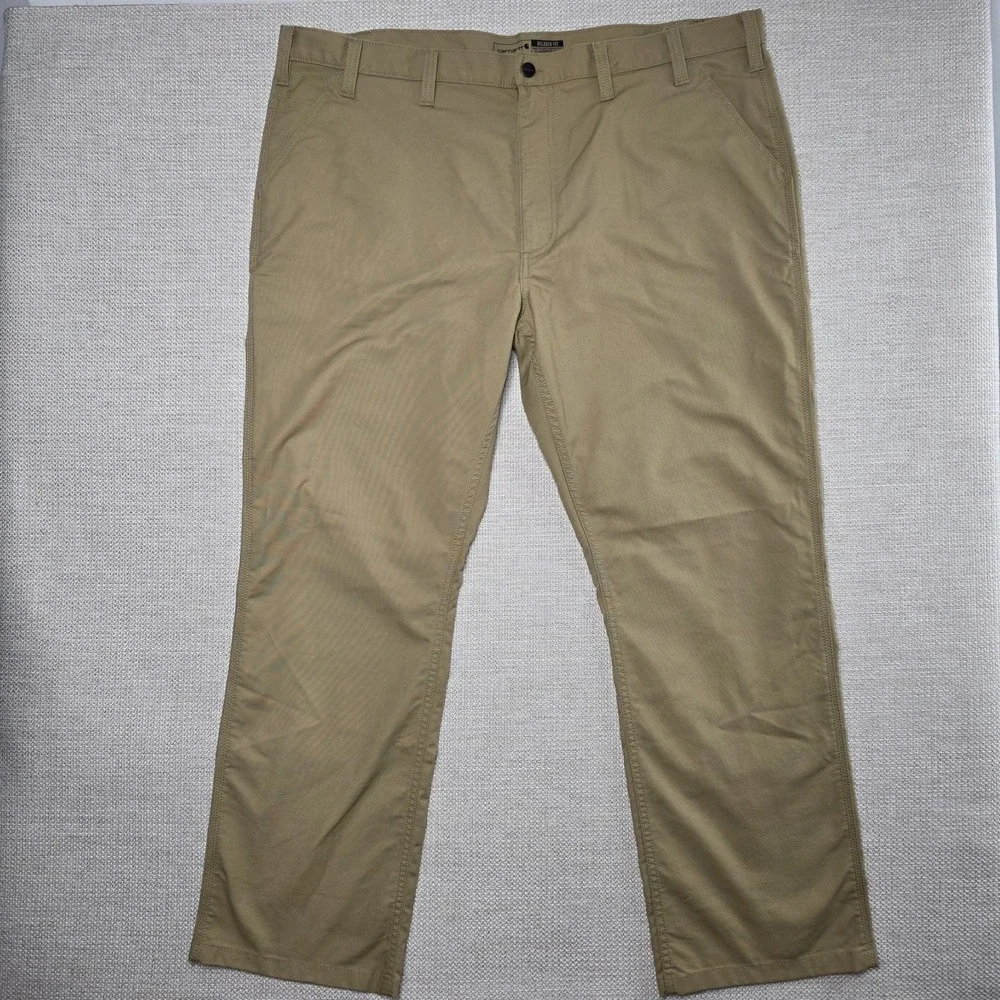 Carhartt Relaxed Fit Rugged Flex BN3109-M Canvas Work Pants Size 44x32 Tan NWOT‎